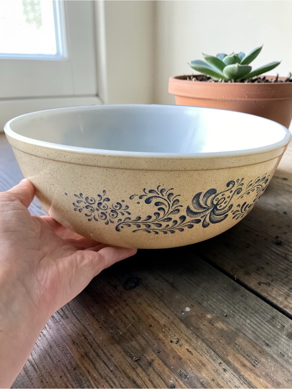 Vintage Pyrex 404 Homestead Mixing Bowl Large Nesting 4 Qt